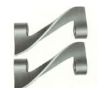 Spiral sigma blade